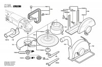 Bosch 0 601 755 903 Gws 25-180 J Angle Grinder 230 V / Eu Spare Parts